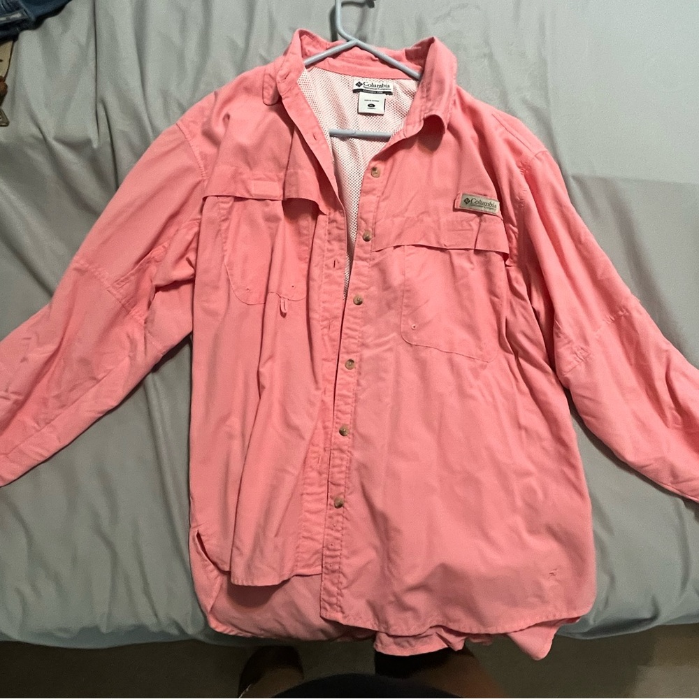 Columbia Jackets & Coats Columbia Pfg Button Up Windbreaker Rain Jacket